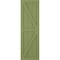 Ekena Millwork True Fit PVC Two Equal Panel Farmhouse Fixed Mount Shutters w/ Z-Bar, Moss Green , 12W x 42H, PR TFP102FH12X042MG - alternate 3